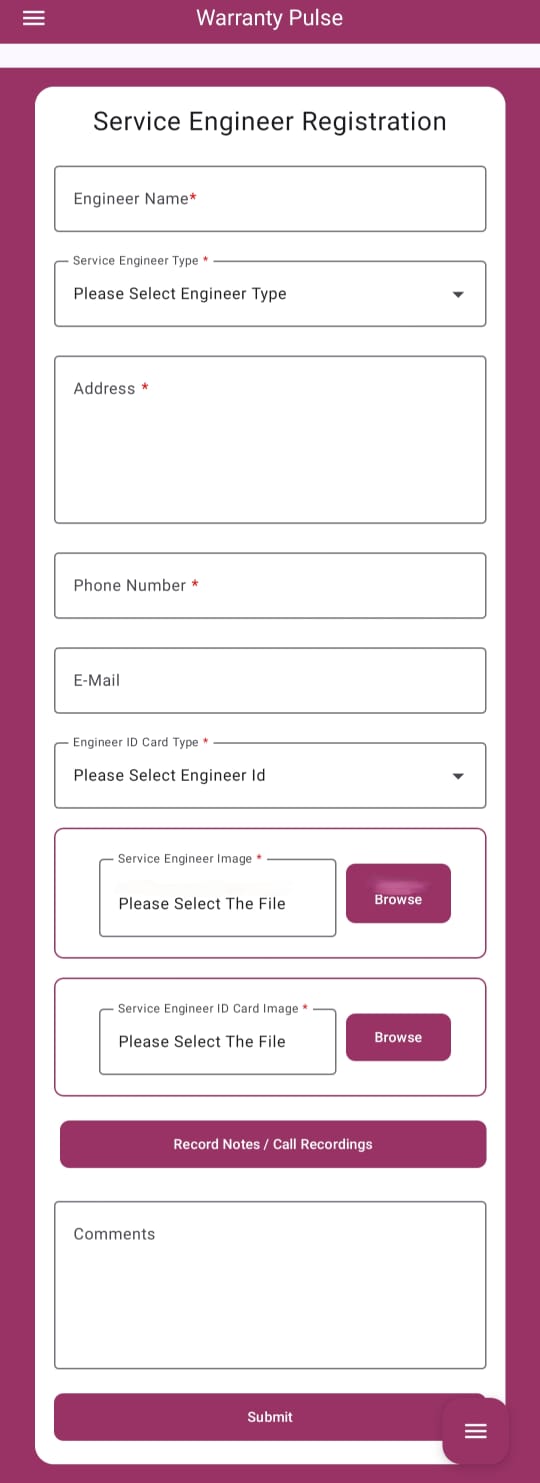 Warranty Pulse to track Warranty
